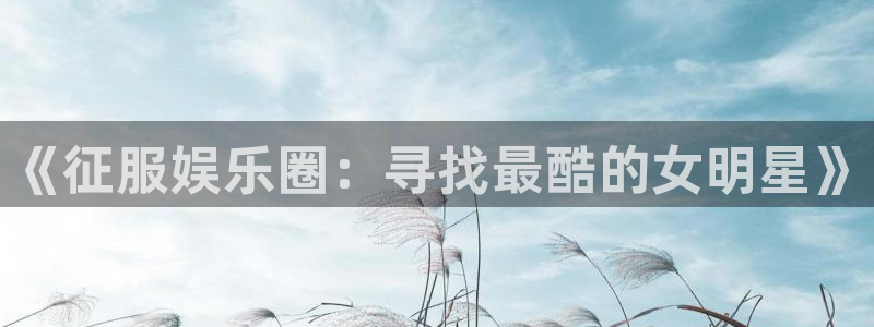太阳成集团tyc9728：《征服娱乐圈：寻找最酷的女明星》
