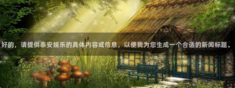 太阳成集团tyc9728：好的，请提供泰安娱乐的具体内容或信息，以便我为您生成一个合适的新闻标题。